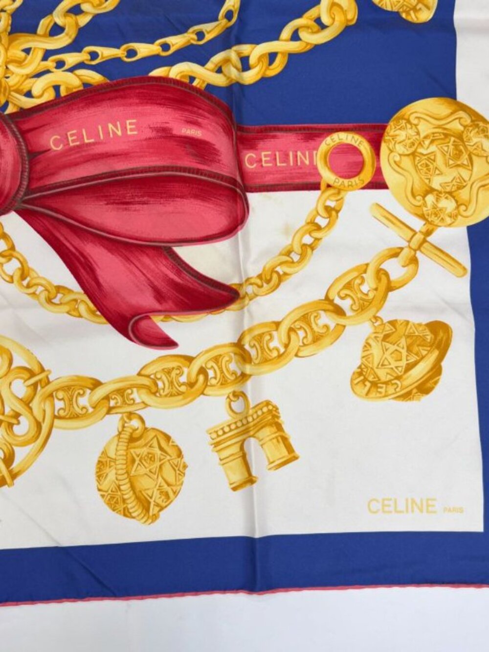 Celine Scarf Silk Multicolor Vintage - Picture 4 of 16
